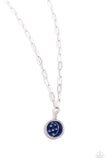 Lunar Liaison Blue Necklace-Jewelry-Paparazzi Accessories-Ericka C Wise, $5 Jewelry Paparazzi accessories jewelry ericka champion wise elite consultant life of the party fashion fix lead and nickel free florida palm bay melbourne