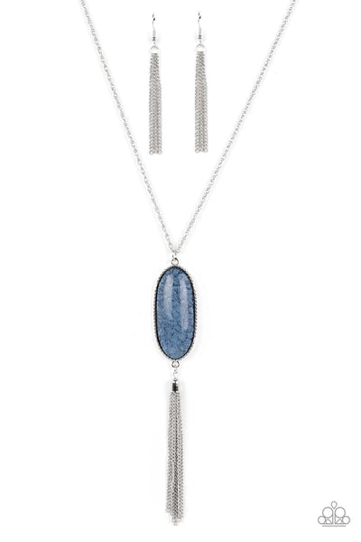 Southern Stroll Blue Necklace-Jewelry-Paparazzi Accessories-Ericka C Wise, $5 Jewelry Paparazzi accessories jewelry ericka champion wise elite consultant life of the party fashion fix lead and nickel free florida palm bay melbourne