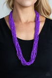 Congo Colada Purple Necklace-Jewelry-Ericka C Wise, $5 Jewelry-Ericka C Wise, $5 Jewelry Paparazzi accessories jewelry ericka champion wise elite consultant life of the party fashion fix lead and nickel free florida palm bay melbourne