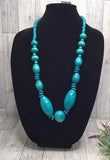 Summer Breezin' Blue Necklace-Jewelry-Paparazzi Accessories-Ericka C Wise, $5 Jewelry Paparazzi accessories jewelry ericka champion wise elite consultant life of the party fashion fix lead and nickel free florida palm bay melbourne