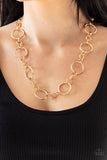 Classic Combo Gold Necklace-Jewelry-Paparazzi Accessories-Ericka C Wise, $5 Jewelry Paparazzi accessories jewelry ericka champion wise elite consultant life of the party fashion fix lead and nickel free florida palm bay melbourne