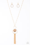 Faith Makes All Things Possible Gold Necklace-Jewelry-Paparazzi Accessories-Ericka C Wise, $5 Jewelry Paparazzi accessories jewelry ericka champion wise elite consultant life of the party fashion fix lead and nickel free florida palm bay melbourne