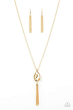 Elite Shine Gold Necklace-Jewelry-Paparazzi Accessories-Ericka C Wise, $5 Jewelry Paparazzi accessories jewelry ericka champion wise elite consultant life of the party fashion fix lead and nickel free florida palm bay melbourne