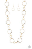 Classic Combo Gold Necklace-Jewelry-Paparazzi Accessories-Ericka C Wise, $5 Jewelry Paparazzi accessories jewelry ericka champion wise elite consultant life of the party fashion fix lead and nickel free florida palm bay melbourne