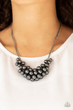 Grandiose Glimmer Black Necklace-Jewelry-Paparazzi Accessories-Ericka C Wise, $5 Jewelry Paparazzi accessories jewelry ericka champion wise elite consultant life of the party fashion fix lead and nickel free florida palm bay melbourne