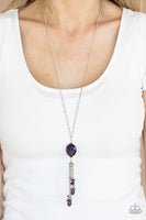 Fringe Flavor Purple Necklace-Jewelry-Ericka C Wise, $5 Jewelry-Ericka C Wise, $5 Jewelry Paparazzi accessories jewelry ericka champion wise elite consultant life of the party fashion fix lead and nickel free florida palm bay melbourne