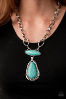 Rural Rapture Blue Necklace-Jewelry-Ericka C Wise, $5 Jewelry-Ericka C Wise, $5 Jewelry Paparazzi accessories jewelry ericka champion wise elite consultant life of the party fashion fix lead and nickel free florida palm bay melbourne