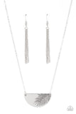 Cool, Palm, and Collected Silver Necklace-Jewelry-Paparazzi Accessories-Ericka C Wise, $5 Jewelry Paparazzi accessories jewelry ericka champion wise elite consultant life of the party fashion fix lead and nickel free florida palm bay melbourne