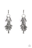 Fan of Glam Silver Earrings-Jewelry-Paparazzi Accessories-Ericka C Wise, $5 Jewelry Paparazzi accessories jewelry ericka champion wise elite consultant life of the party fashion fix lead and nickel free florida palm bay melbourne