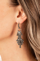 Fan of Glam Silver Earrings-Jewelry-Paparazzi Accessories-Ericka C Wise, $5 Jewelry Paparazzi accessories jewelry ericka champion wise elite consultant life of the party fashion fix lead and nickel free florida palm bay melbourne