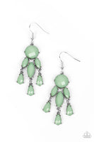 Summer Feeling Green Earrings-Jewelry-Paparazzi Accessories-Ericka C Wise, $5 Jewelry Paparazzi accessories jewelry ericka champion wise elite consultant life of the party fashion fix lead and nickel free florida palm bay melbourne