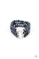 Supernova Sultry Blue Bracelet-Jewelry-Paparazzi Accessories-Ericka C Wise, $5 Jewelry Paparazzi accessories jewelry ericka champion wise elite consultant life of the party fashion fix lead and nickel free florida palm bay melbourne