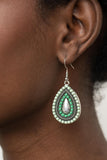 Beaded Bonanza Green Earrings-Jewelry-Paparazzi Accessories-Ericka C Wise, $5 Jewelry Paparazzi accessories jewelry ericka champion wise elite consultant life of the party fashion fix lead and nickel free florida palm bay melbourne