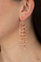 Long Live the Rebels Copper Earrings-Jewelry-Paparazzi Accessories-Ericka C Wise, $5 Jewelry Paparazzi accessories jewelry ericka champion wise elite consultant life of the party fashion fix lead and nickel free florida palm bay melbourne