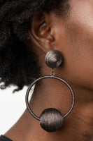Social Sphere Black Earrings-Jewelry-Paparazzi Accessories-Ericka C Wise, $5 Jewelry Paparazzi accessories jewelry ericka champion wise elite consultant life of the party fashion fix lead and nickel free florida palm bay melbourne