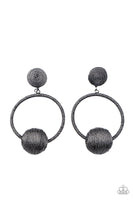 Social Sphere Black Earrings-Jewelry-Paparazzi Accessories-Ericka C Wise, $5 Jewelry Paparazzi accessories jewelry ericka champion wise elite consultant life of the party fashion fix lead and nickel free florida palm bay melbourne