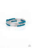 Tourist Trap Blue Bracelet-Jewelry-Paparazzi Accessories-Ericka C Wise, $5 Jewelry Paparazzi accessories jewelry ericka champion wise elite consultant life of the party fashion fix lead and nickel free florida palm bay melbourne